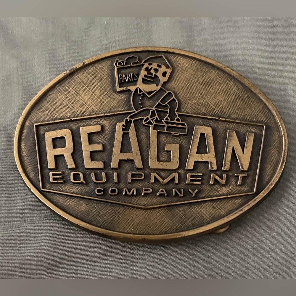 Reagan Equipment Co Inc Vidalia La Louisiana Parts 1980s Vintage Belt Buckle